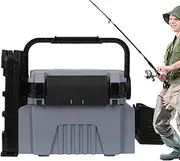 WJnflQN Big Tackle Box,Fishing Tackle Storage Box Organizers - Tacklebox Container Multifunctional Organization Station for Beginners Enthusiasts