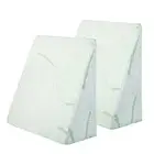 Bedding 2X Memory Foam Wedge Pillow Neck Back Support with Cover Waterproof Bamb