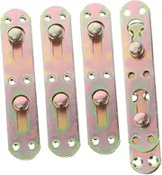SOESFOUFU Bed Frame Brackets 4pcs Iron Bed Rail Connectors Easy Disassembly Stable