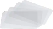 Wetop Translucent Plastic Placemats Set of 4 for 11.8 x 17.1 inches, Clear
