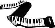 USB 88 Keys MIDI Roll up Electronic Piano Keyboard Silicone Professional Multicolor89 One Size