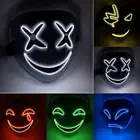 Halloween LED Glow Full Face Mask Festival Fancy Dress Up Party Cosplay Props