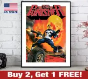 The Punisher Poster 18" x 24" Print Retro 80s 90s Marvel Comics War Magazine Art