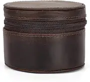 [WICRFYHD] Single Watch Travel Case, Portable Travel Watch Case, Leather Watch Roll Travel Case with Pillow, Watches Storage Organizer
