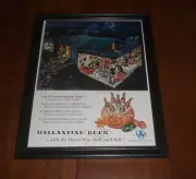BALLANTINE BEER FRAMED COLOR AD PRINTS - YOUR CHOICE