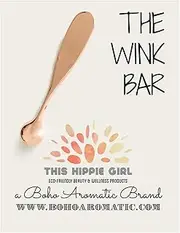THIS HIPPIE GIRL | The Wink Bar | Rose Gold Eye Cream Applicator | Puffy Eye Cream Tool to help massage under eye cream | Premium Zinc Alloy, Durable | beauty tools Mini Facial Care Tool