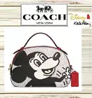 NWT Coach C7234 Disney Mickey Mouse X Keith Haring Serena Satchel In CHALK MULTI