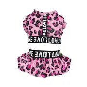 2 Piece Quick Dry Dog Cooling Vest, Breathable Summer Dog X-Small Leopard