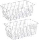 Deep Refrigerator Freezer Baskets Wire Storage Basket Bins Organizer Basket Bin