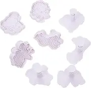 PRETYZOOM 8Pcs Animal Cookie Molds Creative Fondant Molds for Baking Unique Animal Shapes for Cookies Cakes and Desserts Present for Baking Enthusiasts
