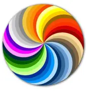 DJ Color Wheel #1 Spiral 7" inch Slipmat Portablism Turntable Slip Mat DJ x1