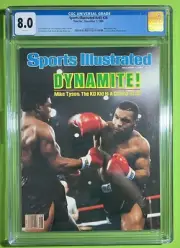 1986 Mike Tyson 2nd Sports Illustrated Newsstand CGC 8.0