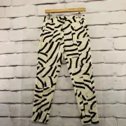 TIBI NEW YORK Pants Womens 2 Tapered Zebra Maze Chino Black Ivory NWT