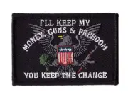 Keep my guns 2A You Keep Change Patch for VELCRO BRAND Hook Fastener