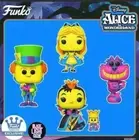 Funko Pop Alice In Wonderland: Black light bundle, SET Of 4