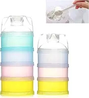 Tangger 2 Pieces Milk Powder Dispenser Milk Powder Container Baby Formula Milk Powder Supply Milk Powder Dispenser Baby Infant Food Box Snacks Portable Box Milk Powder Box Milk Powder Dispenser