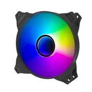 120mm Infinity Mirror ARGB Case Fans, Silent 3-Pin Addressable Black (Single)