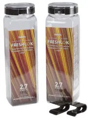 Takeya Official Fresh Rock Pasta 2.7L Charcoal Brown Set of 2 Storage Conta 671