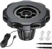 Large Pond Floating Fountain, Fish Pond Oxygen Fountain Pump, Swimming Pool Fountain Kit, with 10m Power Cord, 360°Jets, Pond Aerator Pump for Ponds & Lakes