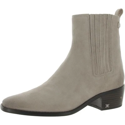 Sam Edelman Womens Bronson Stretch Pointed Toe Chelsea Boots Shoes BHFO 1999