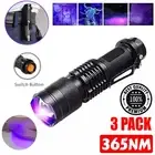 UV Ultra Violet LED Flashlight Blacklight Light 365 395 nM Inspection Lamp Torch