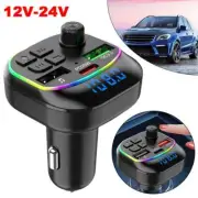 Wireless Bluetooth FM Transmitter Car Adapter Noise HandsFree Cancelling B8P9