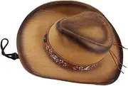 [LIFKOME] Cowboy Hat USA Hats for Men Sun Hat for Bonnets for Babies Summer Cap Mens Summer Hats Mens Straw Sun Hat Bonnets Straw Sun Hats for Men Sun Proof Headband