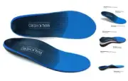 Plantar Fasciitis Insoles for Men Mens 10 - 10 1/2 | Womens 12 - 12 1/2 Blue
