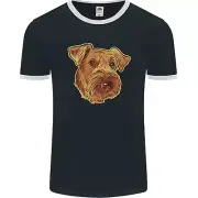 An Airedale Terrier Waterside Bingley Dog Mens Ringer T-Shirt FotL