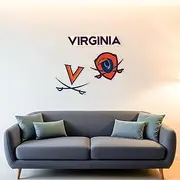 Desert Cactus University of Virginia WallStix Cavaliers UVA Wahoos Removable Wall Sticker 11x17 Vinyl Decal Indoor Outdoor Use (Design A)