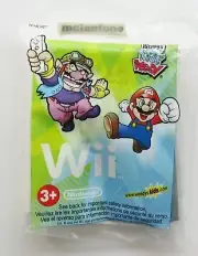 MIP Wendy's 2007 Wii Nintendo TWO SIDED PUZZLE Mario Brothers WARIO Game TOY