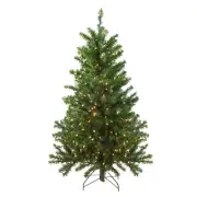 Northlight 4' Pre-Lit Canadian Pine Artificial Christmas Tree - Clear Lights