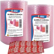 2 Pack of Mighty Gadget Bubble Cushioning Wrap Rolls, 12" X 72’ Ft Total, Perfor