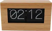 Vintage Automatic Page Turning Clock Digital Display Mechanical Flip Down Clock for Home Office Decor Living Room