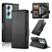 Wallet Case for Oppo A79 5G,Slim Protective Shockproof Case With Card Holder,Premium PU Leather Kickstand-Black