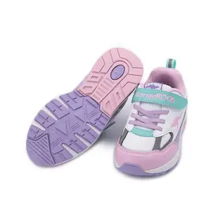 KANGAROOS K-RIDER 2 防潑水避震氣墊運動鞋 白紫 KK41303 中大童鞋