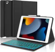 Smart Case Blurtooth Backlit Keyboard Cover For iPad 7/8th/9th 6th&5th Gen Air 3