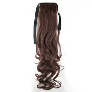 High Grade Synthetic 22" Hair Extension Ponytail Brown Curly Pony Wavy