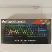 NEW UNOPENED Steelseries Apex Pro TKL Black Wireless Illuminated Gaming Keyboard