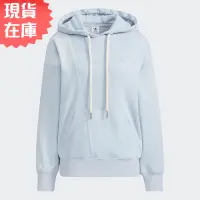 在飛比找蝦皮商城優惠-Adidas 女裝 長袖上衣 連帽上衣 帽T 袋鼠口袋 拼接