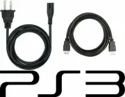 Power Cord + HDMI AV Cable for Sony PlayStation 3 PS3 Cable AC Adapter Component