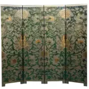Room Divider - Embossed Coloured Sun Flower on Gold Background (SN4-CGSF)