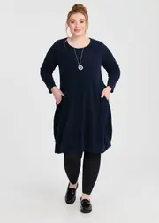 [Taking Shape] Taking Shape Long Sleeve Snug Dress Size 20 in Dark Indigo - Plus Size Women's Clothing Dark Indigo