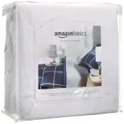 Amazon Basics Hypoallergenic Waterproof Fitted Mattress Protector Cover Full