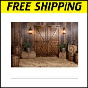 Farm Barn Backdrop 10x8ft - Durable Polyester for Rustic Weddings & Parties