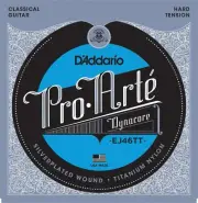 D'Addario EJ46TT ProArte DynaCore Classical Guitar Strings, Titanium Trebles, Ha