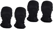 CHILDWEET 4 Pcs Motorcycle Face Mask Windproof Face Mask Ski Face Hood Hood Balaclava Face Mask Black