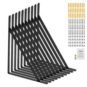 Shelf Bracket, 12 x 8 in 10 Pcs, Heavy Duty Floating Shelf Brackets, Bracket...