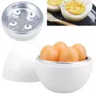 Microwave Egg Poacher FOR 4 EGGS - Oven Boiler Cooker Steamer Maker Non-Stick