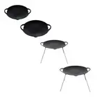 Korean Grill Pan Iron Griddle Pan Cookware Teppanyaki Pan Practical Barbecue